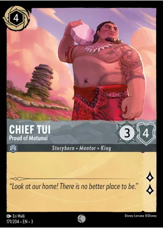 Chief Tui - Proud of Motunui #171/204 — Into the Inklands