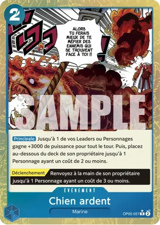 Chien ardent (OP05-057) (Jolly Roger Foil) — ONE PIECE CARD THE BEST (PRB01)