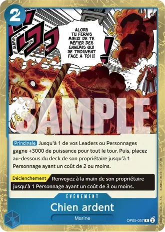 Chien ardent (OP05-057) (Textured Foil) — ONE PIECE CARD THE BEST (PRB01)