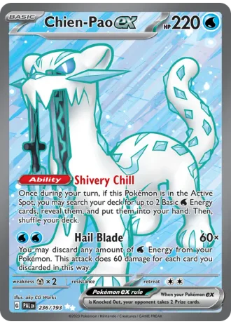 Chien-Pao ex #236/193 — Paldea Evolved