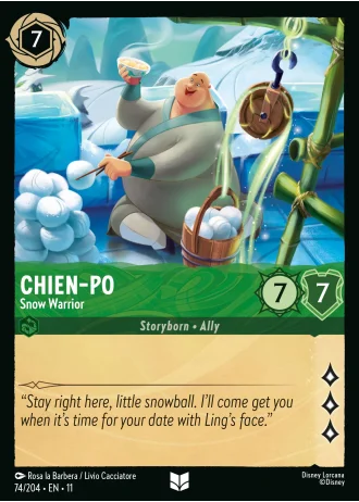 Chien-Po - Snow Warrior #74/204 — Winterspell