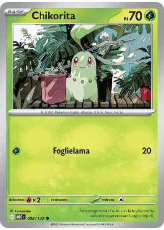 Chikorita #008/132 — Megaevoluzione