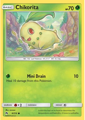Chikorita #6/214 — Lost Thunder