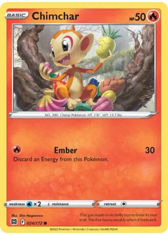 Chimchar #024/172 — Brilliant Stars