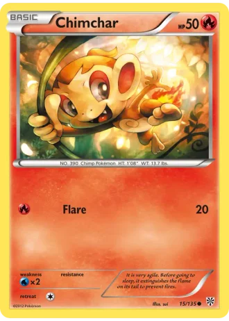 Chimchar #15/135 — Plasma Storm