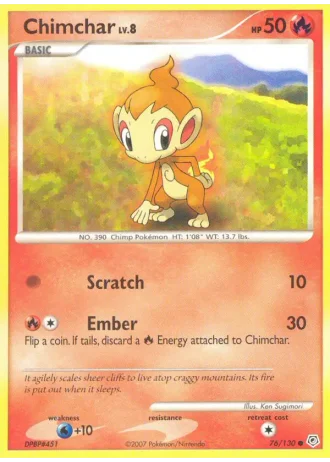 Chimchar #76/130 — Diamante & Perla