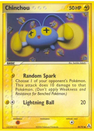 Chinchou #50 — EX La Leggenda di Mew