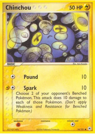 Chinchou #56/101 — EX Leggende Nascoste