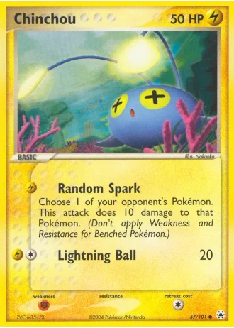 Chinchou #57/101 — EX Leggende Nascoste