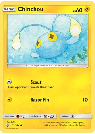 Chinchou #71/236 — Cosmic Eclipse