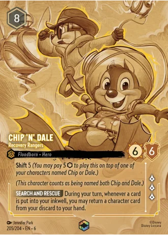 Chip 'n' Dale - Recovery Rangers #205/204 — Azurite Sea