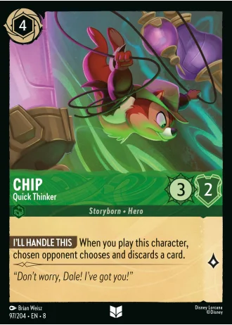 Chip - Quick Thinker #97/204 — Reign of Jafar
