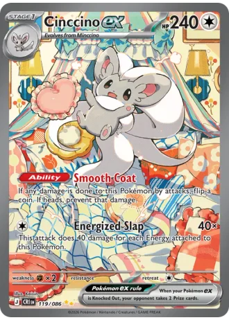Cinccino ex #119/86 — Chaos Rising