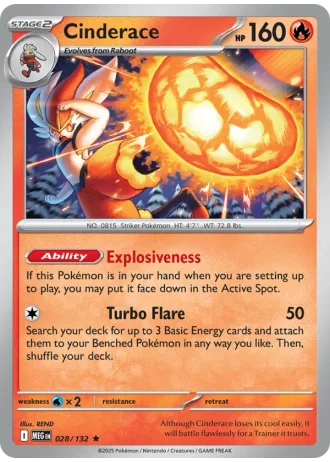 Cinderace #028/132 — Mega Evolution