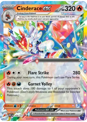 Cinderace ex #038 — Ascended Heroes