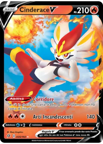 Cinderace V #35/192 — Fragore Ribelle