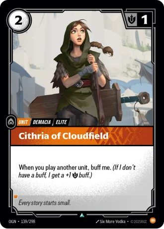 Cithria of Cloudfield #139/298 — Origins
