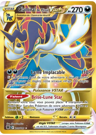 Clamiral de Hisui VSTAR #209 — Astres Radieux