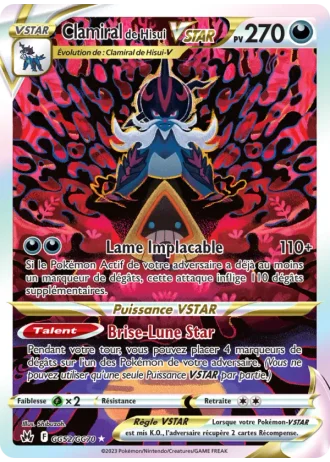 Clamiral de Hisui VSTAR GG52/70 — Galerie de Galar (Zénith Suprême)