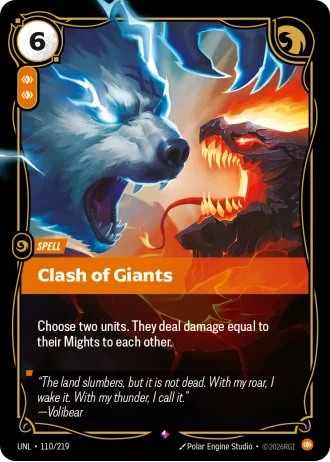 Clash of Giants #110/219 — Unleashed