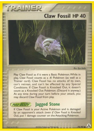 Claw Fossil #78/92 — Legend Maker
