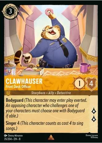 Clawhauser - Front Desk Officer #35/204 — Reign of Jafar