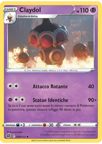 Claydol #059/172 — Astri Lucenti