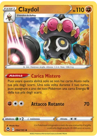 Claydol #094/195 — Tempesta Argentata