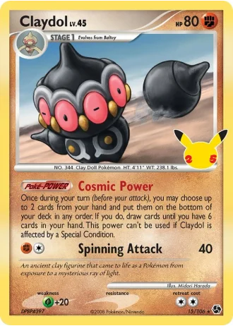 Claydol #15/106 — Classic Collection (Celebrations)