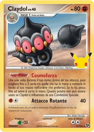 Claydol #15/106 — Collezione Classica (Celebrazioni)