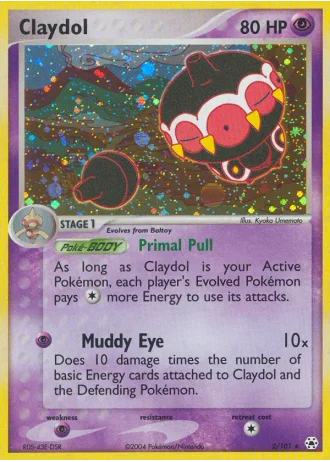 Claydol #2/101 — EX Leggende Nascoste