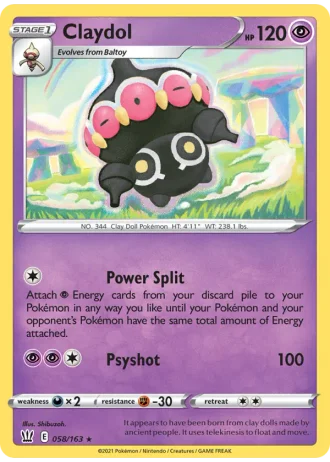 Claydol #58 — Battle Styles