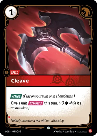 Cleave #004/298 — Origins