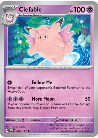 Clefable #036/165 — 151