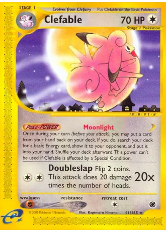 Clefable #41 — Expedition Base Set