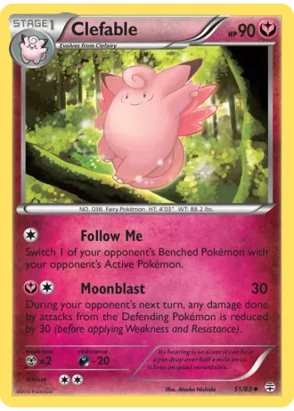 Clefable #51/83 — Generations