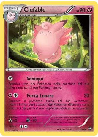 Clefable #71 — Colpi Furiosi