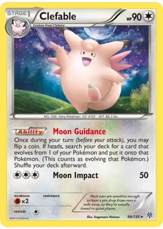 Clefable #98/135 — Plasma Storm