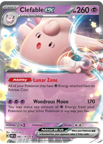 Clefable ex #082/197 — Obsidian Flames