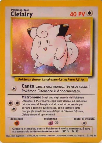 Clefairy (1ª Edizione) #5/102 — Set Base (1ª Edizione)