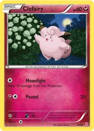 Clefairy #13 — XY trainer Kit (Wigglytuff)