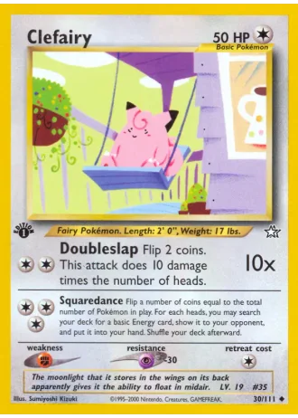 Clefairy (1st Edition) #30 — Neo Genesis (1st Edition)