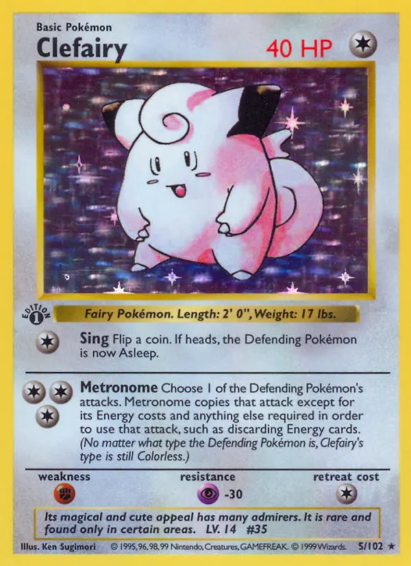 Clefairy #5 — Base Set