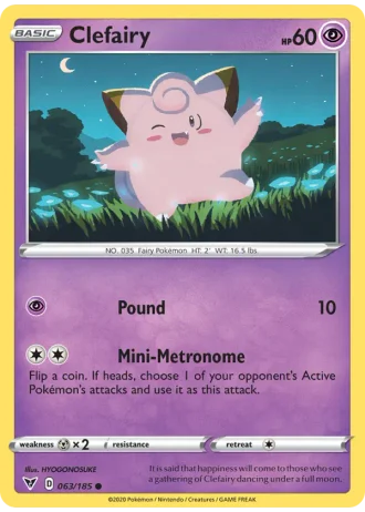 Clefairy #63/185 — Vivid Voltage