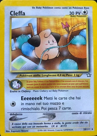 Cleffa (1ª Edizione) #20/111 — Neo Genesis (1ª Edizione)