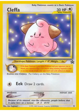 Cleffa #31 — Wizards Promos