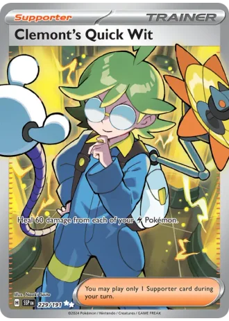 Clemont's Quick Wit #229/191 — Surging Sparks