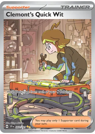 Clemont's Quick Wit #243/191 — Surging Sparks