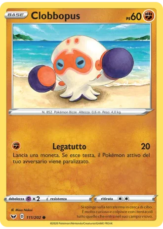 Clobbopus #111/202 — Spada e Scudo