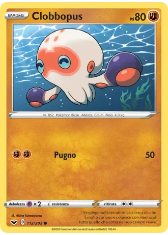 Clobbopus #112/202 — Spada e Scudo
